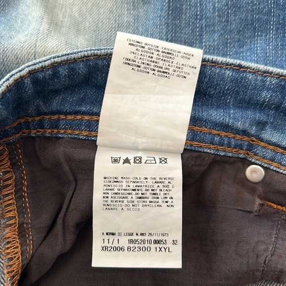 John Galliano Slim Skinny Jeans Studded Distressed Light Wash Italy Size 30 - Picture 10 of 11